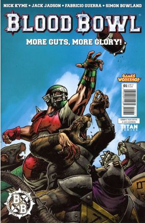 Blood Bowl: More Guts More Glory! 1C published by Titan with cover art by Tazio Bettin