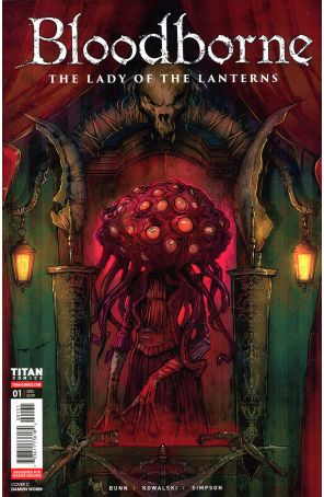 Bloodborne: Lady of the Lanterns 1C published by Titan with cover art by Damien Worm