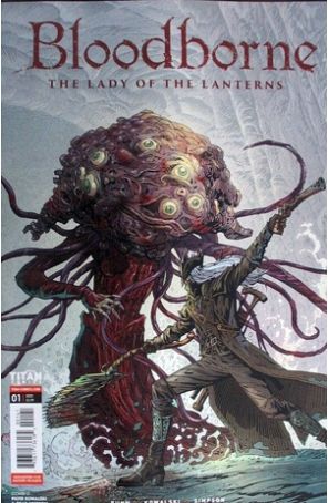 Bloodborne: Lady of the Lanterns 1D published by Titan with cover art by Piotr Kowalski