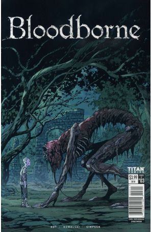 Bloodborne: The Death of Sleep 3A published by Titan with cover art by Piotr Kowalski