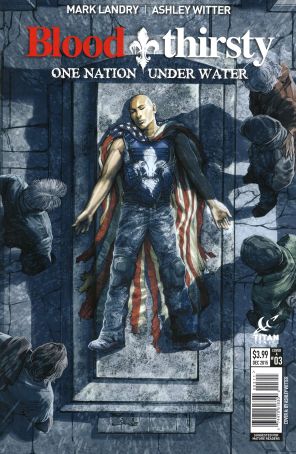 Bloodthirsty: One Nation Under Water 3A published by Titan with cover art by Ashley Witter