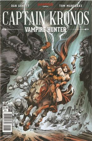 Captain Kronos-Vampire Hunter 1C published by Titan with cover art by Tom Mandrake