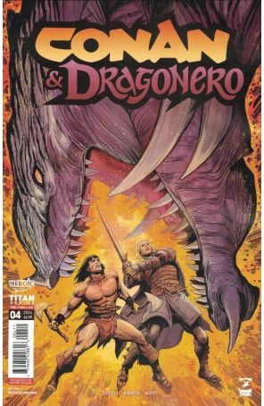 Conan and Dragonero 4A published by Titan with cover art by Patrick Zircher