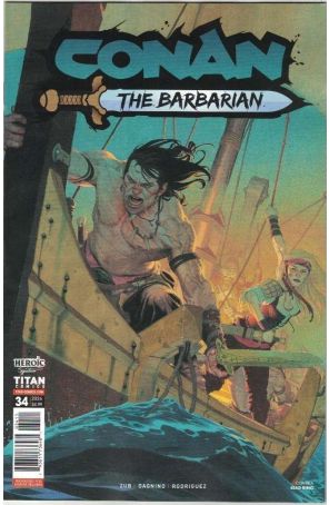 Conan: The Barbarian (Titan) 34A published by Titan with cover art by Esad Ribic