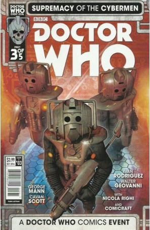 Doctor Who: Supremacy of the Cybermen 3C published by Titan with cover art by Fabio Listrani