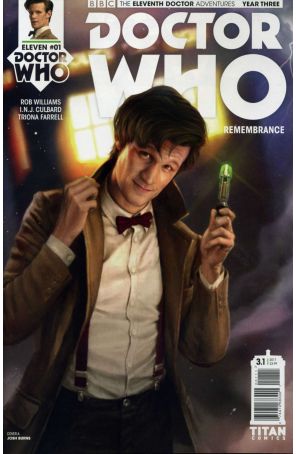 Doctor Who: The Eleventh Doctor Year Three 1A published by Titan with cover art by Josh Burns