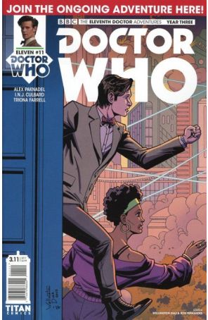Doctor Who: The Eleventh Doctor Year Three 11A published by Titan with cover art by Wellington Diaz