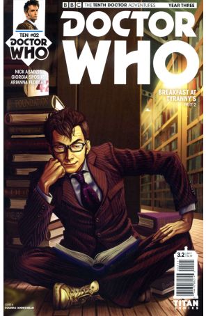 Doctor Who: The Tenth Doctor Year Three 2A published by Titan with cover art by Claudia SG Iannicello