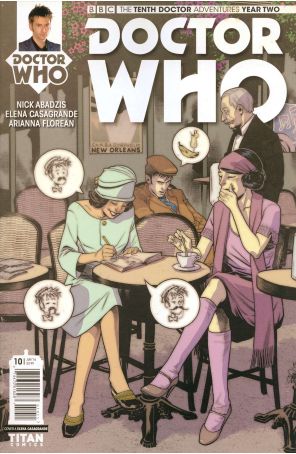 Doctor Who: The Tenth Doctor Year Two 10A published by Titan with cover art by Elena Casagrande