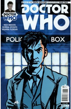 Doctor Who: The Tenth Doctor Year Two 15C published by Titan with cover art by Jake