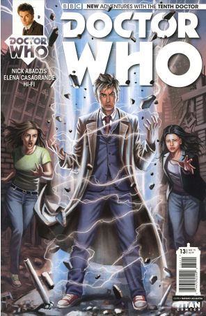 Doctor Who: The Tenth Doctor 13A published by Titan with cover art by Mariano Laclaustra