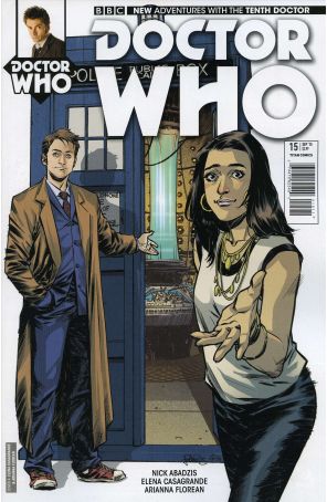 Doctor Who: The Tenth Doctor 15A published by Titan with cover art by Elena Casagrande