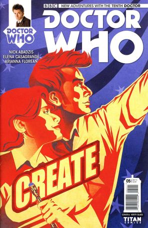 Doctor Who: The Tenth Doctor 5A published by Titan with cover art by Verity Glass
