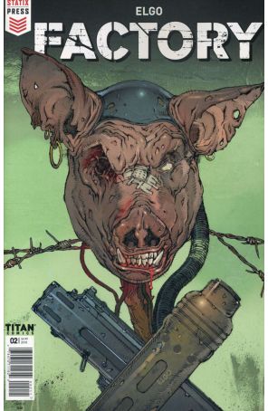 Factory 2 published by Titan with cover art by Yacine Elghorri