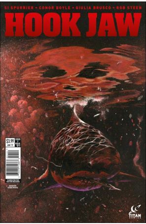 Hook Jaw 1E published by Titan with cover art by Steve White