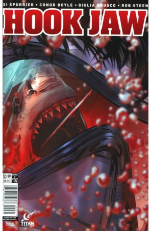 Hook Jaw 2C published by Titan with cover art by John Aggs