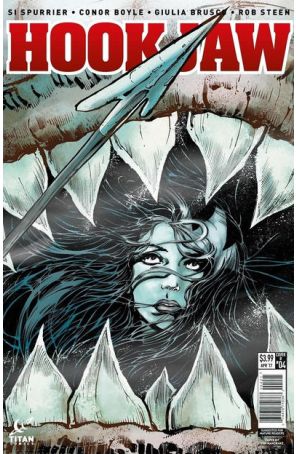 Hook Jaw 4B published by Titan with cover art by Tom Mandrake