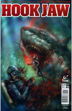 Hook Jaw 5A published by Titan with cover art by Nick Percival