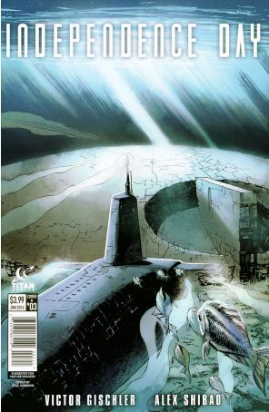 Independence Day 3A published by Titan with cover art by Staz Johnson