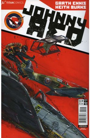 Johnny Red (2nd Series) 2A published by Titan with cover art by Keith Burns