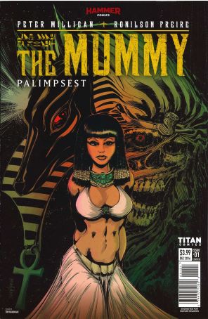 The Mummy: Palimpsest 1B published by Titan with cover art by Tom Mandrake