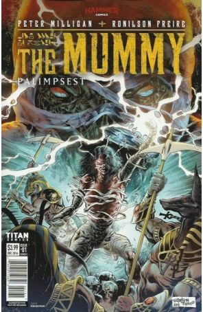 The Mummy: Palimpsest 1C published by Titan with cover art by Ronilson Freire