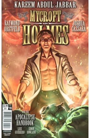 Mycroft Holmes and the Apocalypse Handbook 5C published by Titan with cover art by Claudia S.G. Iannicello