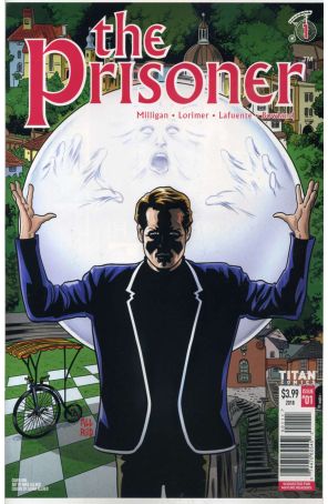 Prisoner: The Uncertainty Machine 1A published by Titan with cover art by Mike Allred