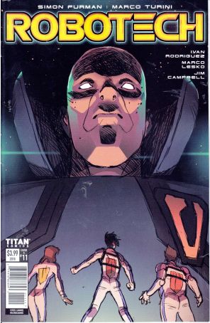 Robotech (Titan) 11A published by Titan with cover art by Giannis Milogiannis