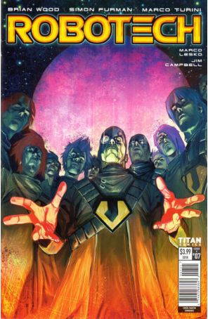Robotech (Titan) 7A published by Titan with cover art by Martin Simmonds