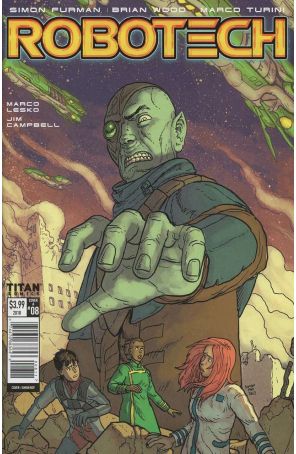 Robotech (Titan) 8A published by Titan with cover art by Simon Roy