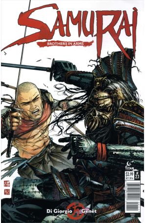 Samurai: Brothers in Arms 1A published by Titan with cover art by Frédéric Genet