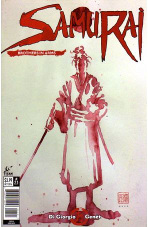 Samurai: Brothers in Arms 1B published by Titan with cover art by David Mack