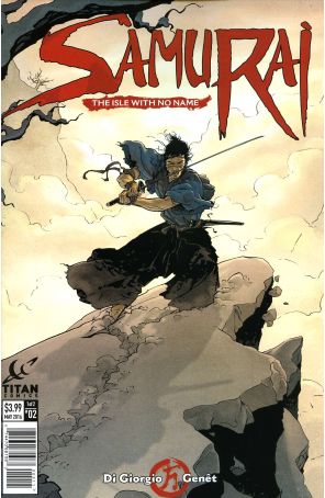 Samurai: The Isle with No Name 2A published by Titan with cover art by Frédéric Genet