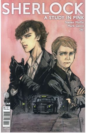 Sherlock Manga: A Study in Pink 4A published by Titan with cover art by Yifeng Jiang