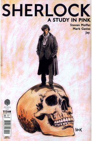 Sherlock Manga: A Study in Pink 5A published by Titan with cover art by Jake