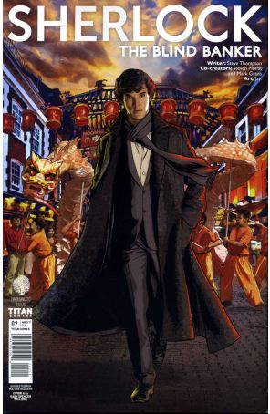 Sherlock: The Blind Banker 2A published by Titan with cover art by Gary Spencer Millidge