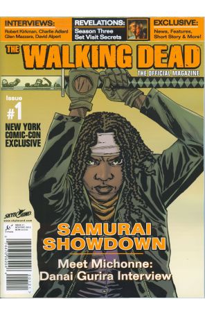 Walking Dead Magazine 1B published by Titan with cover art by Charlie Adlard