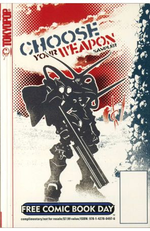 Choose Your Weapon Sampler FCBD 1 published by Tokyopop with cover art by Cho Seung-Yup and Oh Se-Kwon (back cover)