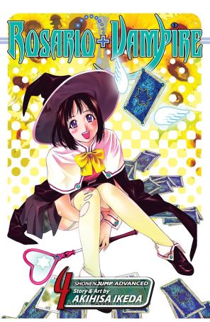 Rosario+Vampire 4 published by Tokyopop with cover art by Akihisa Ikeda