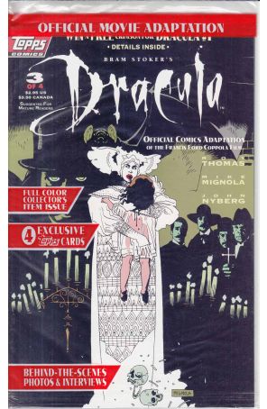 Dracula (Bram Stoker's) 3 (with card) published by Topps with cover art by Mike Mignola
