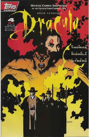 Dracula (Bram Stoker's) 4 published by Topps with cover art by Mike Mignola