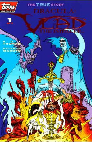 Dracula: Vlad the Impaler 1A published by Topps with cover art by Esteban Maroto