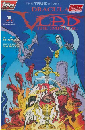 Dracula: Vlad the Impaler 1 published by Topps with cover art by Esteban Maroto