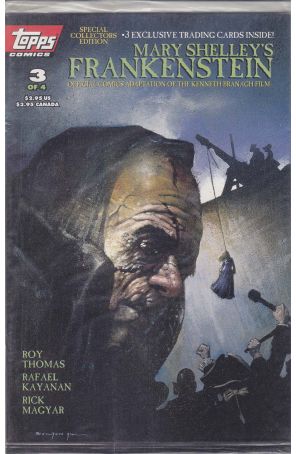 Frankenstein (Mary Shelley's) 3 (with card) published by Topps with cover art by John Bolton