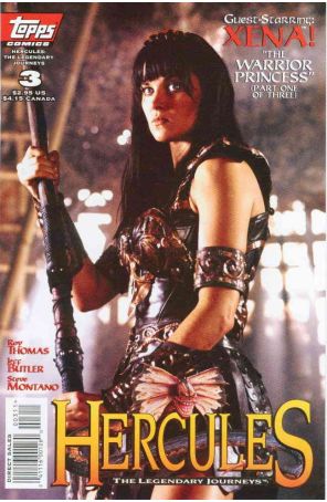 Hercules: The Legendary Journeys 3B published by Topps with cover art by Geoffrey Short