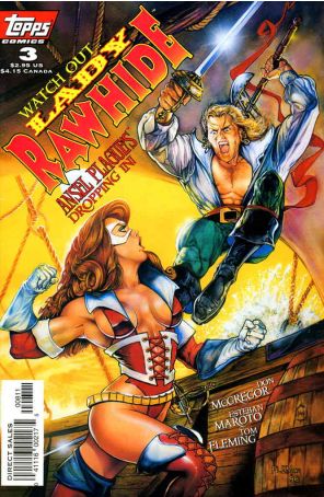 Lady Rawhide (Vol. 2) 3 published by Topps with cover art by Tom Fleming