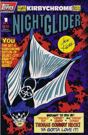 Night Glider 1 published by Topps with cover art by Jack Kirby