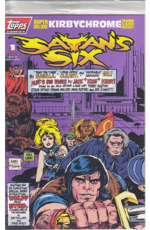 Satan's Six 1 (with card) published by Topps with cover art by Jack Kirby