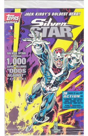 Silver Star (Jack Kirby's) 1 (with card) published by Topps with cover art by Terry Austin